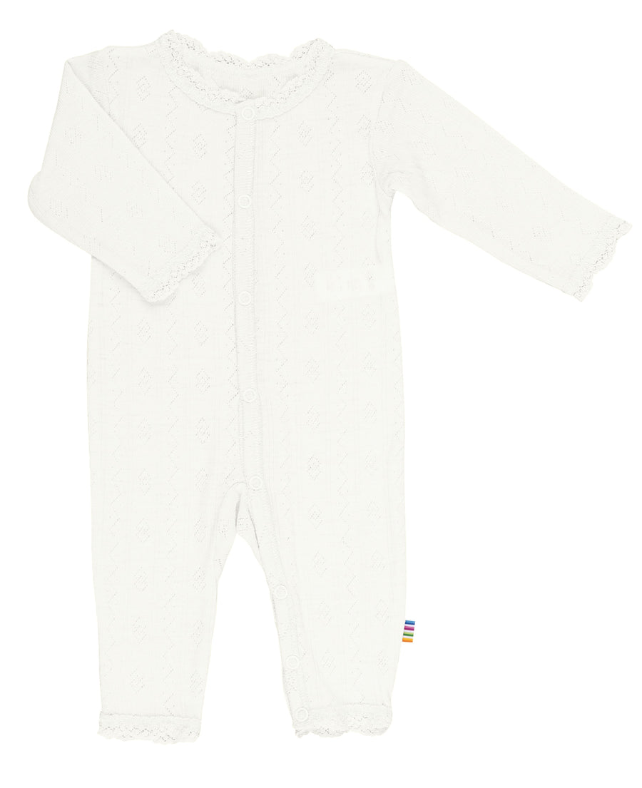 Joha - Jumpsuit met kant - Wol/Zijde  - Gebroken Wit