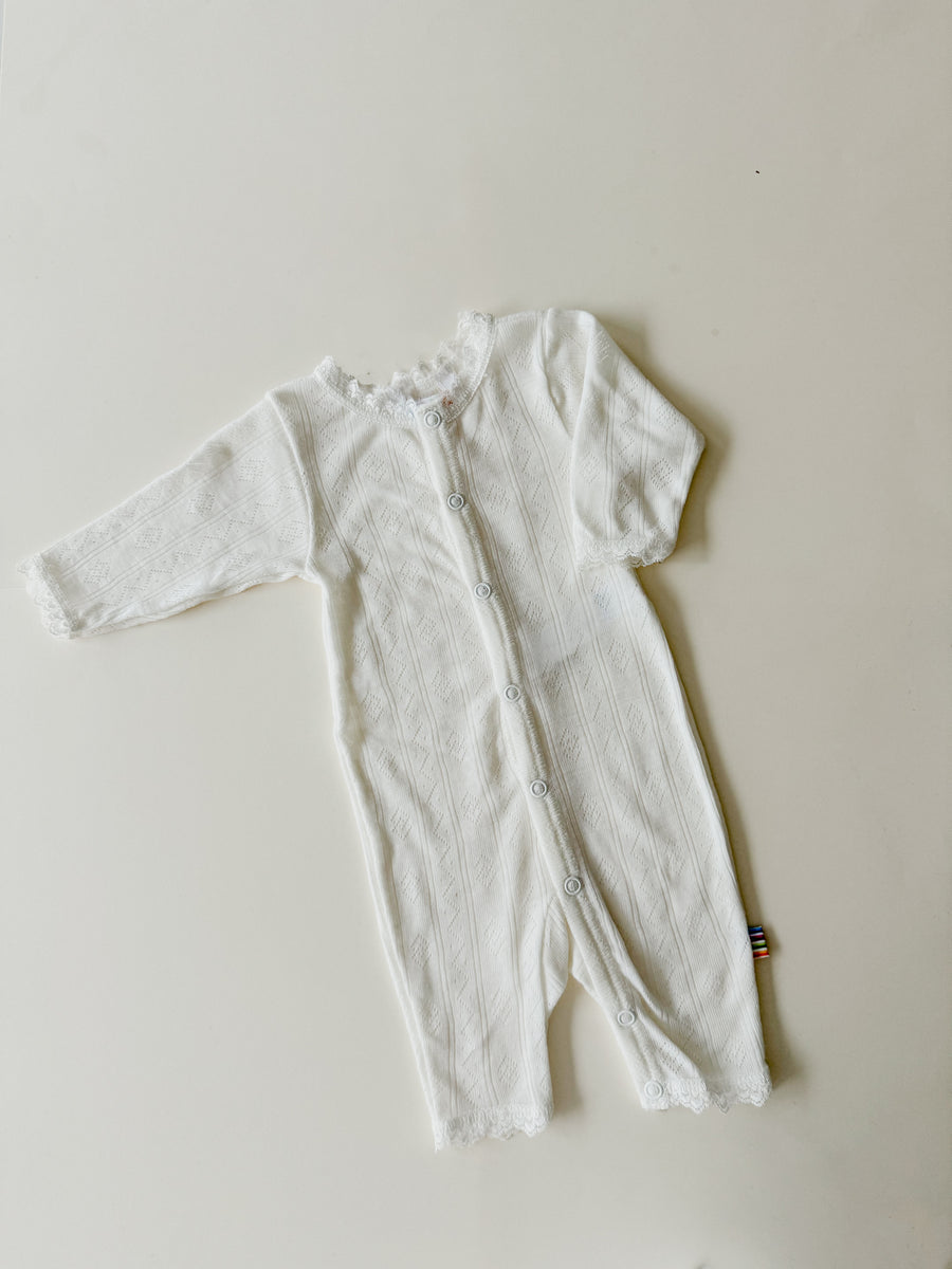 Joha - Jumpsuit with lace - Wool/Silk - Off White