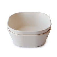 Mushie Square Dinner Bowl - Ivory